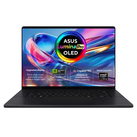 ASUS ProArt P16 H7606WR-SE004W AMD Ryzen AI 9 HX 32GB RAM 2TB SSD RTX 5070 Ti 16" Touchscreen Windows 11 Home Copilot+ Laptop