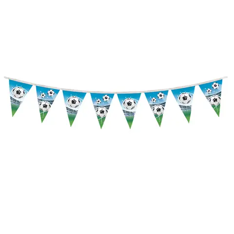 Soccer Fans Paper Triangle Flag Banner