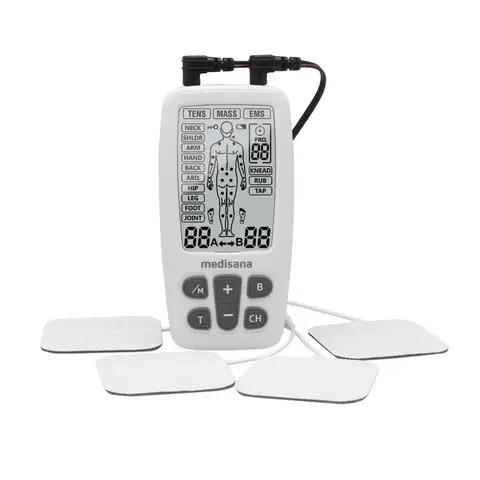 Medisana TT 200 Appareil d'électrothérapie 3-en-1 : TENS, EMS et massage avec différents programmes