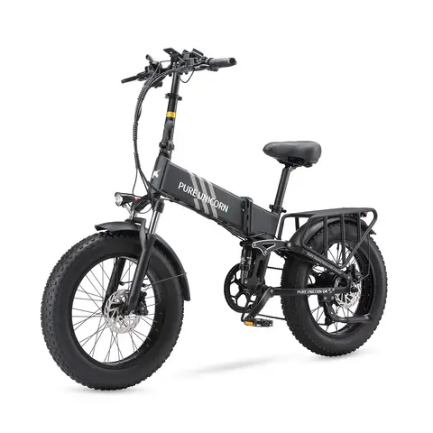 Pure Unicorn U4 Opvouwbare Elektrische Fiets 20'' Met 48 V 15 Ah Accu Zwart