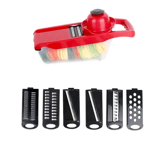 BJ Red Multifunctional Vegetable Cutter with a Box
