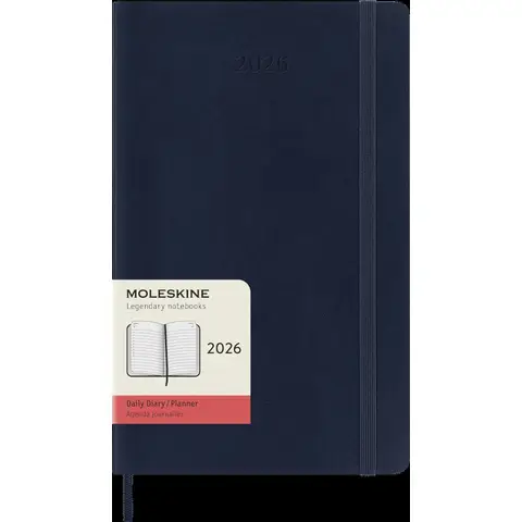 MOLESKINE Agenda 12M Journalier Grand Format Souple Bleu