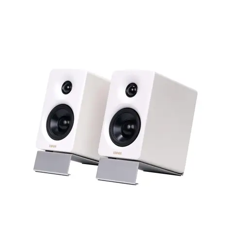 EDIFIER M60 Multimedia-Lautsprecher, Bluetooth 5.3, 66 W RMS, Hi-Res Audio & Hi-Res Wireless Audio, LDAC, 3-Zoll-Mitteltöner & 1-Zoll-Hochtöner, USB-C- & AUX-Eingänge, kompakter Desktop-Lautsprecher, Weiß