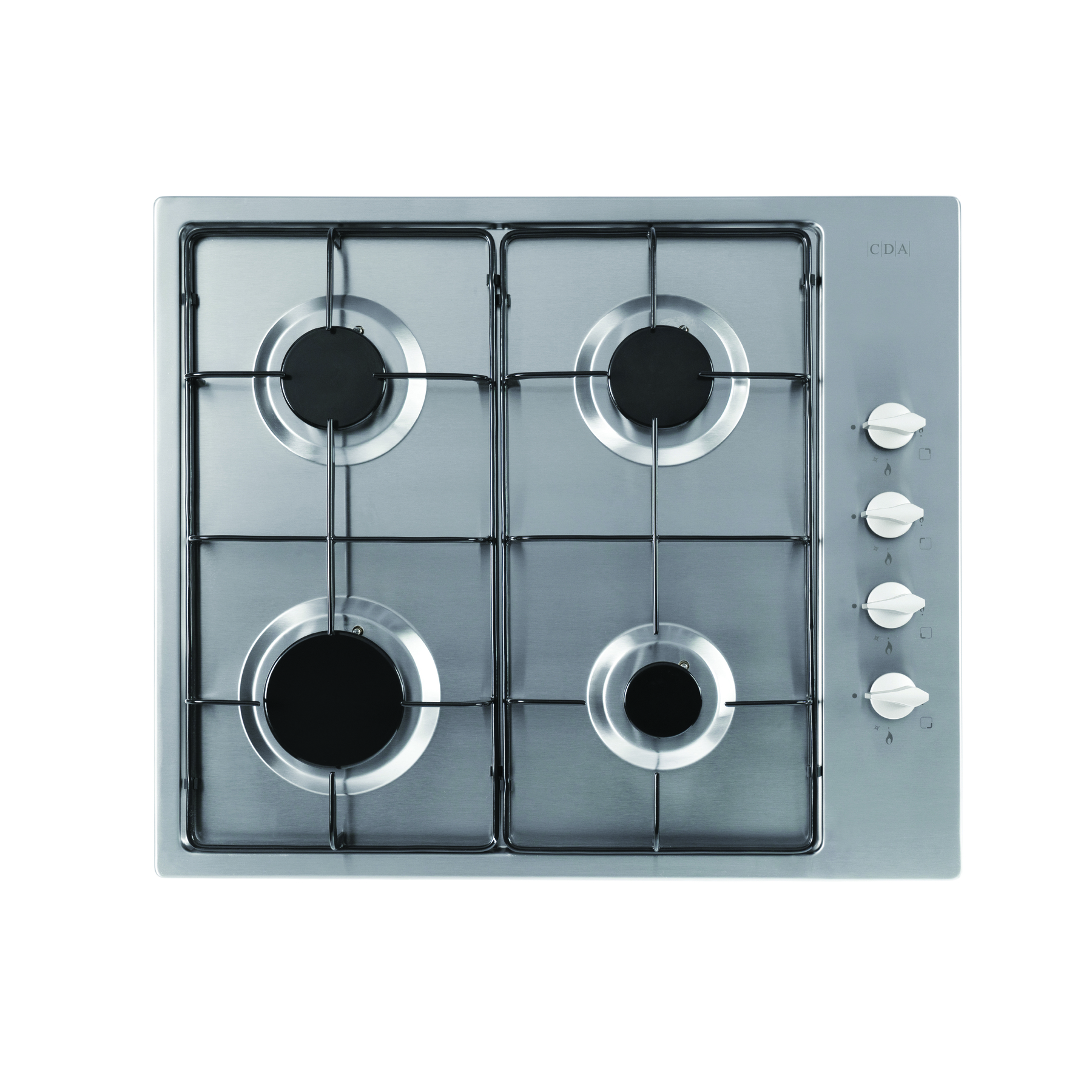CDA HG6151SS 60cm Four Burner Gas Hob, Stainless Steel