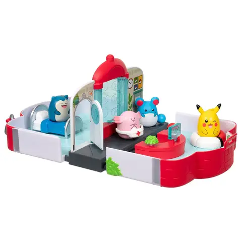 Squishalongs Pokémon Center Playset with Mini Soft Figures
