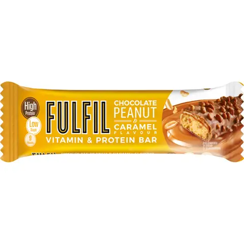 Fulfil Chocolate Peanut & Caramel Flavour Vitamin & Protein Bar 55g