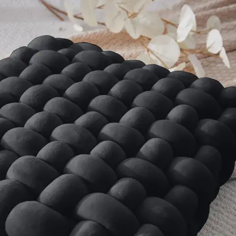 MEROPE, Polyester/Spandex Knot CushionPad, 40cm, black, 1pack