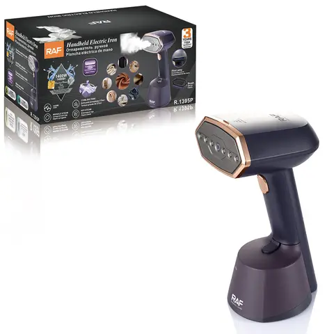 Rolopo 1400 W Hand-Dampfglätter, großer 270-ml-Wassertank, Dampf- und Knitterfunktion, tragbares elektrisches Bügeleisen für Zuhause, Reisen und alle Stoffe