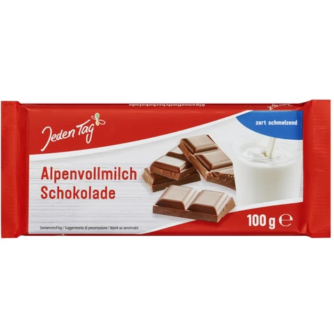 Jeden Tag Schokolade Alpenvollmilch 100 g