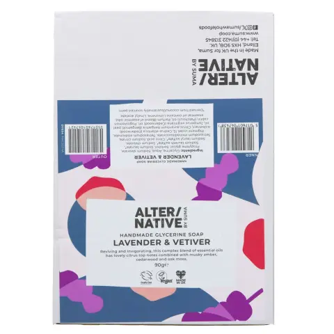 Alter/native By Suma Glycerine Soap - Lav & Vetiver