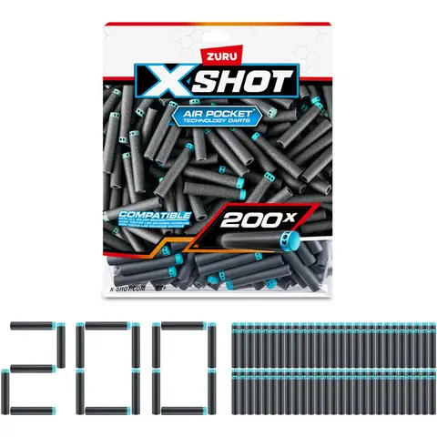 X SHOT-Excel 200PK Refill Darts - (36592)