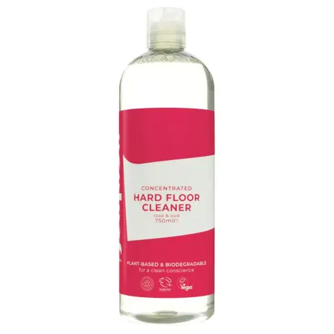 ECOLEAF BY SUMA - Hard Floor Cleaner- Rose & Oud - Concentrated formula - 750ML