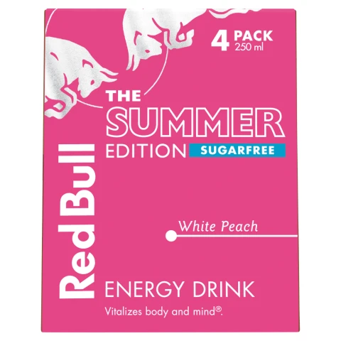 Red Bull Summer Edition White Peach 2025 4 X 250ml