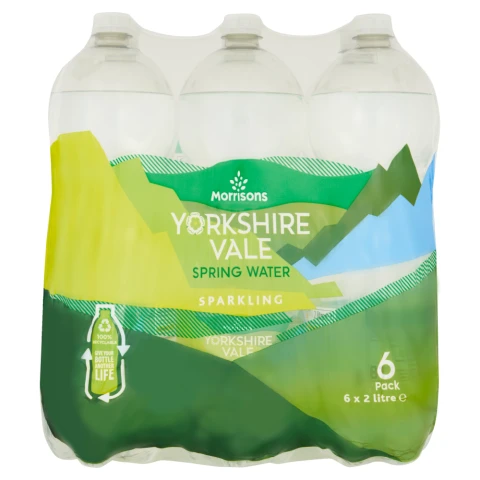 Morrisons Yorkshire Vale Sparkling Spring Water 6 x 2l