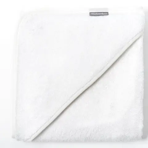 Little Bamboo Hooded Towel Natural White
