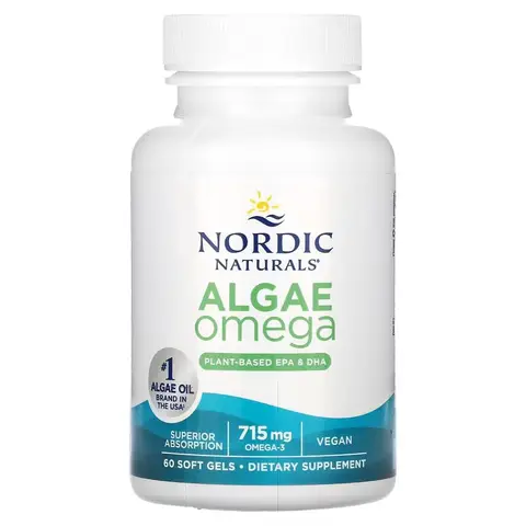 Nordic Naturals Algae Omega, 715mg Omega 3 - 60 Softgels