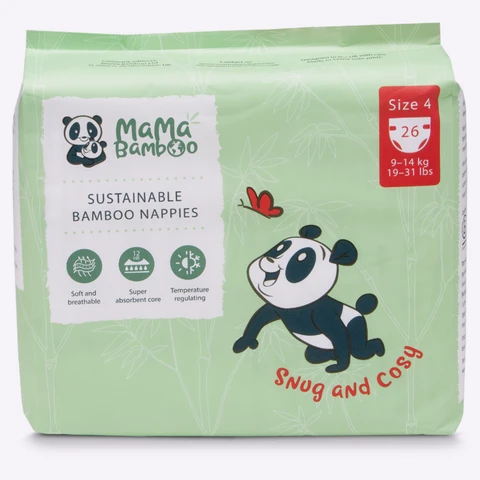 Mama Bamboo Nappies Size 4 - 26 per pack