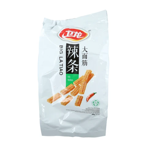 Weilong Spicy Sticks - Puffed Wheat Flour Snack - Épicé 400g