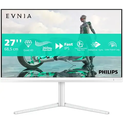Philips Evnia 27M2N3501PA 27" IPS Quad HD 240Hz 0.3ms Height Adjustable Gaming Monitor