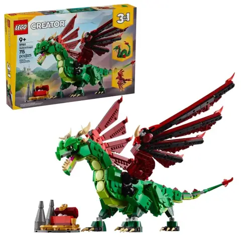 LEGO Creator 31161 Ensemble de dragon médiéval 3 en 1