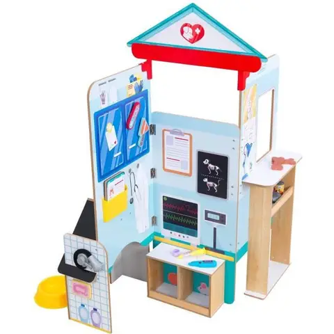 KidKraft Let's Pretend Pop-up Dierenarts Speelset