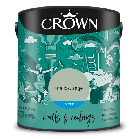 CROWN Matt Emulsion Mellow Sage 2.5L