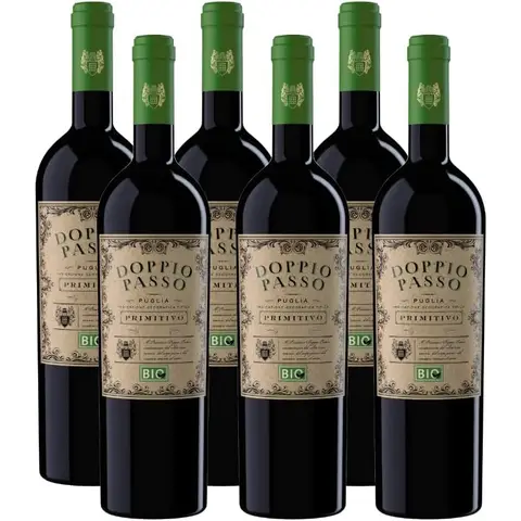 Doppio passo primitivo bio halbtrocken rotwein 6x0.75 L