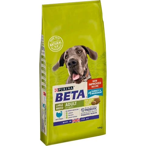 BETA Adult Large Breed Dry Dog Food with Turkey 14kg