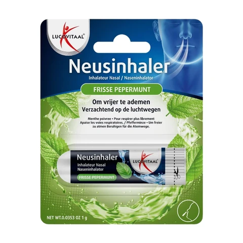 Lucovitaal neusspray voor gemakkelijk ademhalen - frisse pepermunt