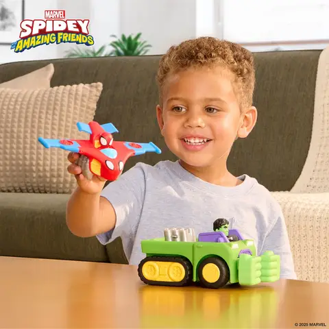 Spidey and his Amazing Friends Team Up Tank with Hulk & Spidey Vehicles