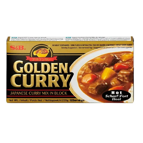 S&B Gouden Curry Saus Mix - Heet 220g