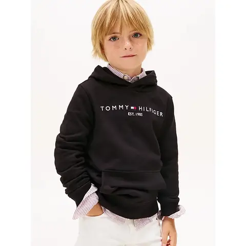 Tommy Hilfiger ESSENTIAL HOODIE Kinderen Geslacht Neutraal Zwart 92