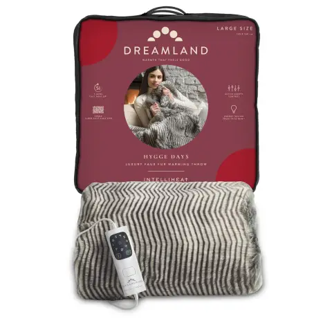 Dreamland HyggeDays FauxFur Throw-Zebra 160X120