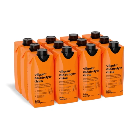 Vilgain Electrolyte Drink Juicy Mango - 12 x 500ml