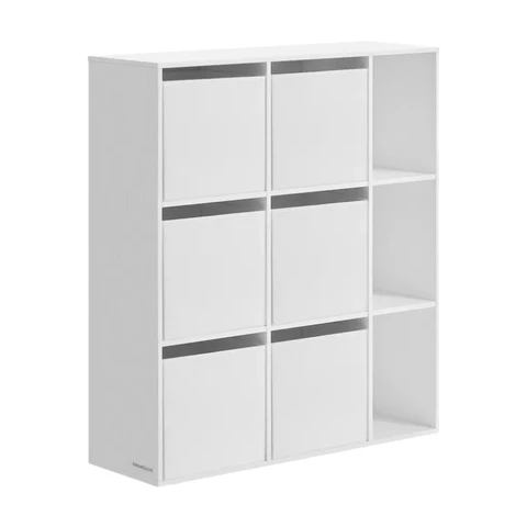 Storage 6 Cube 3 Shelves White