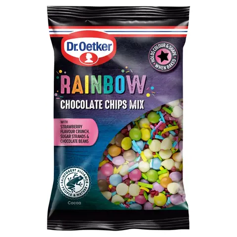 Dr Oetker Rainbow Chocolate Chips Mix 90g