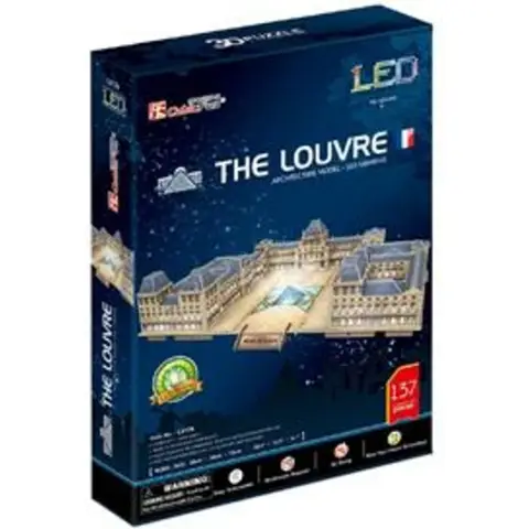 CUBIC FUN 3D Puzzel Het Louvre LED