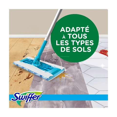 Lingettes Humides SWIFFER X20 Parfum Fraîcheur du Matin