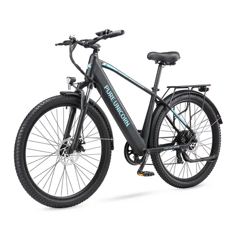 PURE UNICORN U3 Elektrische fiets voor volwassenen 48 V 12,8 Ah Uitneembare accu 60 km 29×2,4 inch banden Schijfremmen Voorvering