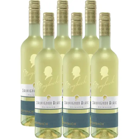 Maybach Sauvignon Blanc Halbtrocken Weißwein 6x0,75 L