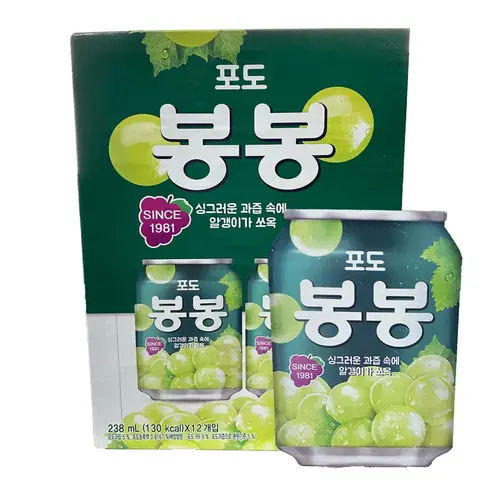 Haitai Bon Bon Traubensaftgetränk mit Fruchtfleisch 12x238ml