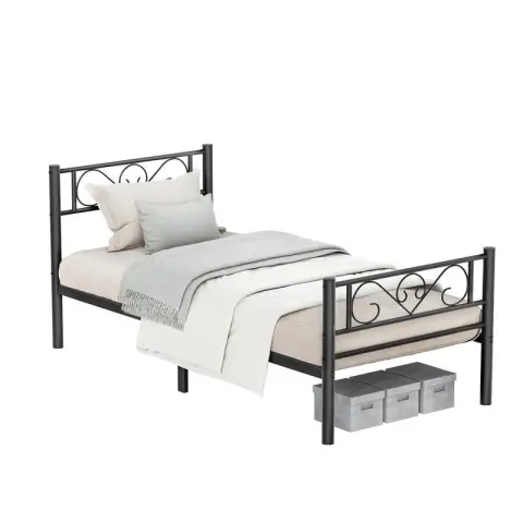 VASAGLE Metal Bed, 190x135x147cm