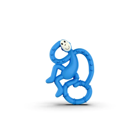 Matchstick Monkey Mini Monkey Teether Blue