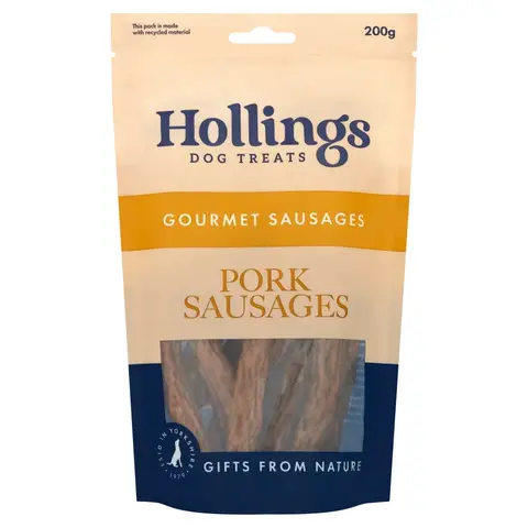 Hollings Dog Treats Gourmet Sausages 200g
