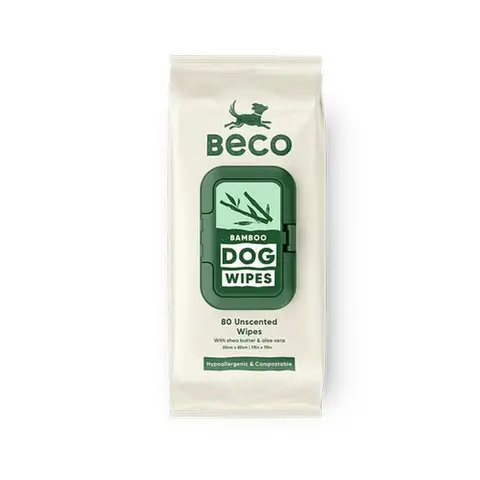Beco Bamboo Dog Wipes Unscented