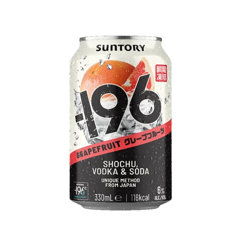 Suntory -196 Shochu & Vodka Ready To Drink Cocktail Grapefruit 330ml