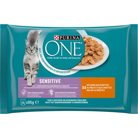Purina ONE Sensitive Natvoer Kip Pouch