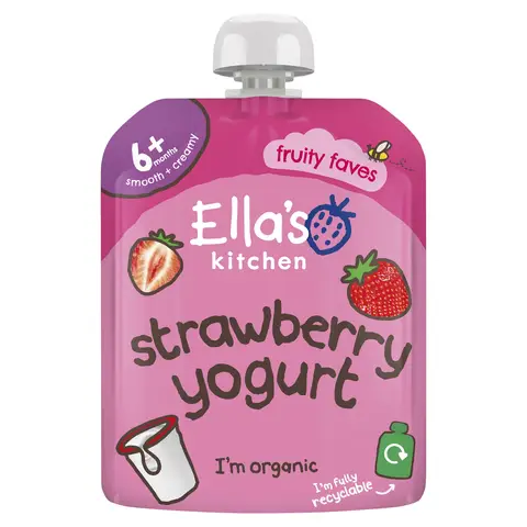 Ella's Kitchen Greek Yoghurt With Strawberry 6+ Months 90g