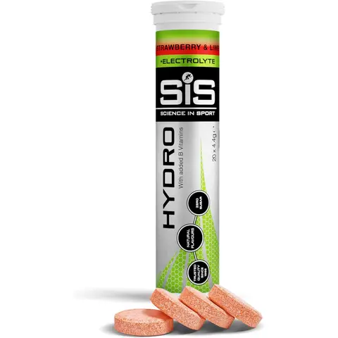 Science in Sport GO Hydro Hydration Support Effervescent Tablets Strawberry & Lime Flavour - 20 Tablets