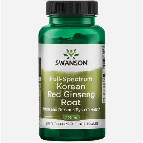 Swanson Ginseng Rouge Coréen Pleine Spectre 400mg 90 pièces